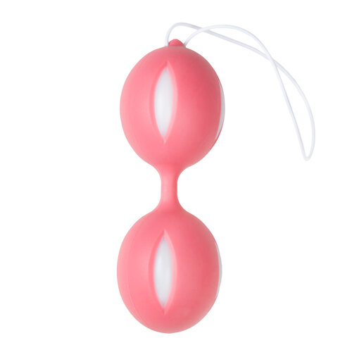 Boule de Kegel duo Wiggle - Rose/Blanc