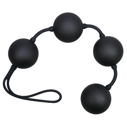 Black love string with 4 balls