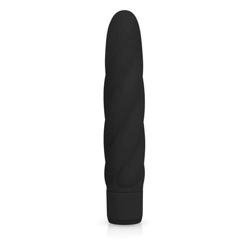 Vibromasseur en silicone noir