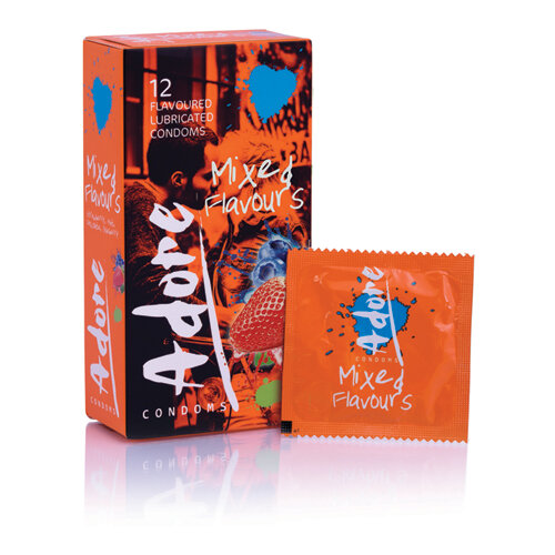 Adore Flavours Condoms - 12 Condoms