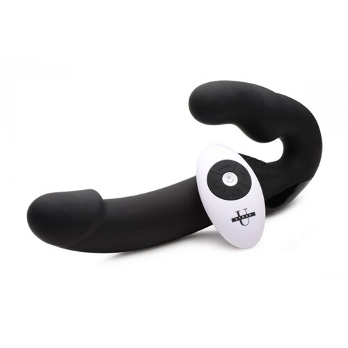 Urge Strapless Strap-On Vibrator - Black