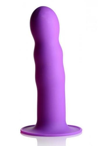 Squeeze-It Wavy Dildo - Purple