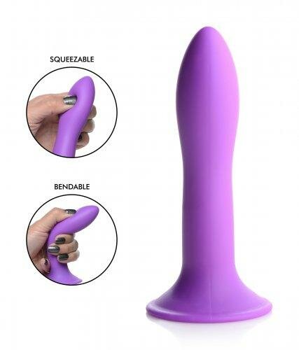 Gode en silicone flexible - Pourpre