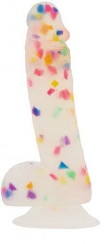 Addiction - Godemiché confetti Party Marty - 18 cm