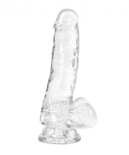 Crystal Addiction - Transparenter Dildo - 18 cm