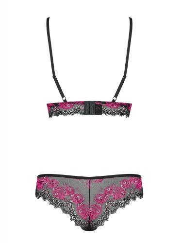 Tulia 2-piece Bra Set - Black/Pink