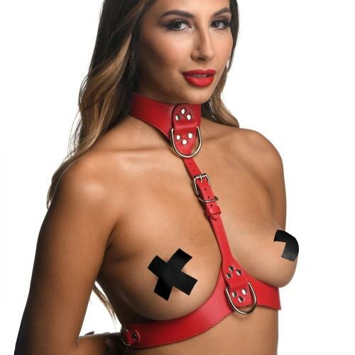 Female Chest Harnas - Rood