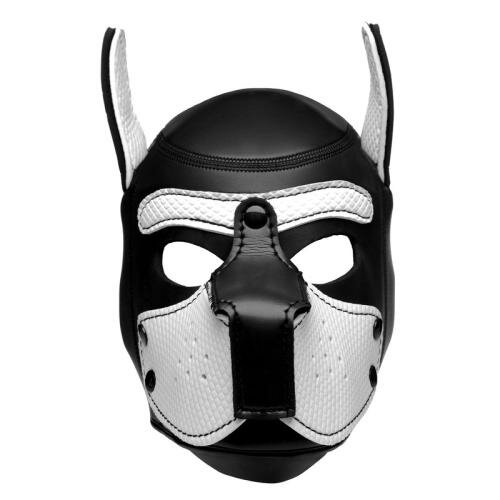 Spike Puppy BDSM Hood - Noir/Blanc