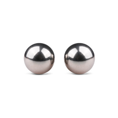 Silver ben wa balls - 19mm