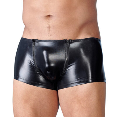 Boxer hommes wetlook avec tirette