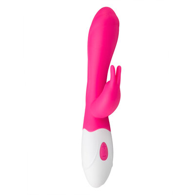 EasyToys Rechargeable Lapin Vibrateur - Rose / Blanc