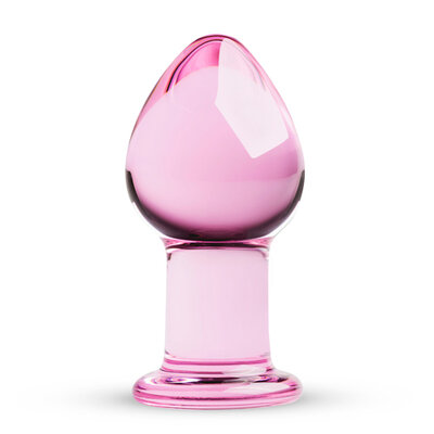 Pink Glass Buttplug