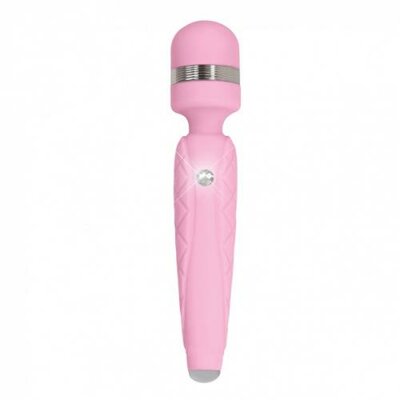 PILLOW TALK Stimulateur massant Cheeky Wand Wibe With Crystal