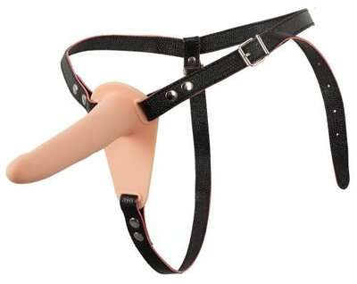 Strap-on avec gode vibrant