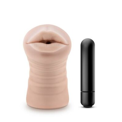 M for Men - Masturbateur Skye avec vibromasseur bullet - Bouche