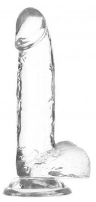 Crystal Addiction - Transparent Dildo - 19 cm