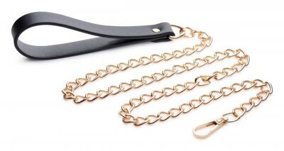 Luxury Leash - Black/Gold