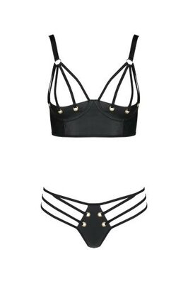 Ensemble de soutien-gorge Malwia Strappy - Noir