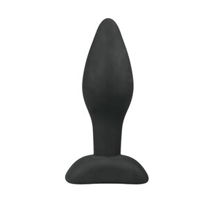 Plug anal noir en silicone - Small