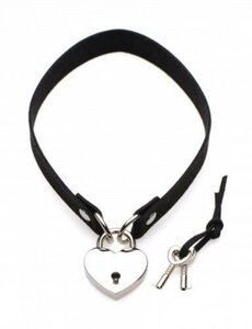 Lock-It Heart Collier ras-de-cou avec serrure en forme de cœur