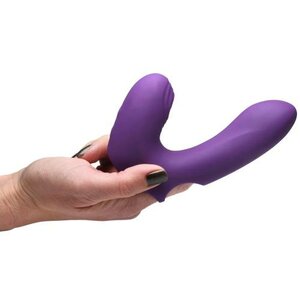 Vibromasseur pulsant en silicone pour doigt