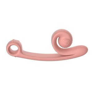 Snail Vibe Curve Duo Vibrator - Pfirsichrosa