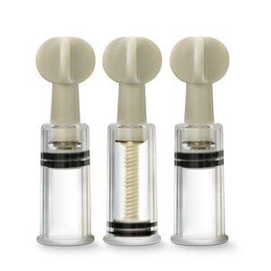 Temptasia - Clit And Nipple Twist Suckers - Set of 3 - Clear