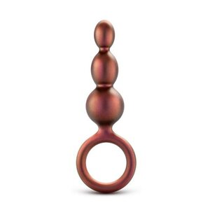 Anal Adventures Matrix - Beaded Loop Anal Plug - Kupfer