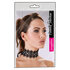 Stickerei-Halsband mit Strass in Schwarz_