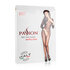 White Mesh Bodystocking With Open Crotch_