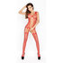 Roter Netz-Catsuit ouvert_