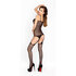 Schwarzer Bodystocking ouvert_