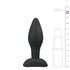 Plug anal noir en silicone - Small_