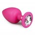 Plug diamant grand - Rose_