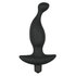 Vibromasseur prostatique noir en silicone_