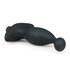 Vibromasseur prostatique noir en silicone_