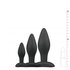 Set Plug anal noir en silicone_