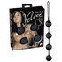 Black love string with 4 balls_