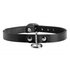 Unisex Leather Choker with O-Ring_