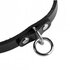 Unisex Leather Choker with O-Ring_