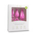 Pink Buttplugs With Pull Ring - Set_