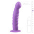 Gode en silicone avec ventouse - Mauve_