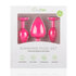 Analplug aus Silikon mit Diamant - pink_