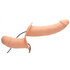 Power Pegger Doppel-Strap-On Vibrator - Hautfarbe_