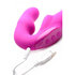 Evoke Vibrating Strapless Strap-On - Pink_