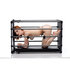 Cage BDSM en acier avec support rembourré Master Series Kennel_