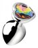 Rainbow Heart Butt Plug - Medium_