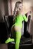 Catsuit à jarretelles Stargazing Cold Shoulder - Vert fluo_