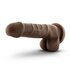 Dr. Skin – Realistischer Dildo mit Saugnapf 20 cm – Schokoladenbraun_