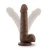 Dr. Skin – Realistischer Dildo mit Saugnapf 20 cm – Schokoladenbraun_